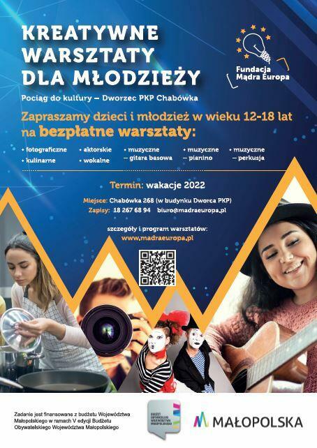 Bezpłatne warsztaty dla dzieci i młodzieży Chabówka lipiec