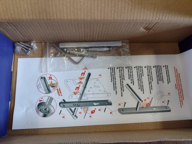 Klamka do drzwi wewn. z długim szyldem - ROMANA M9 nikiel