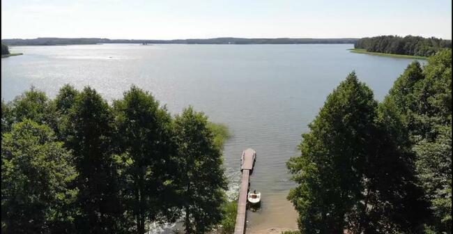 MAZURY drewniana chatka domek letniskowy nad jeziorem