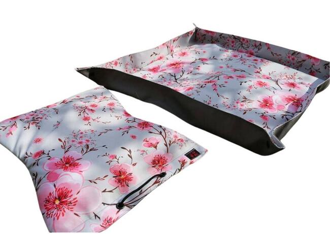 Mata do przesadzania roślin doniczkowych, wzór kwiat wiśni