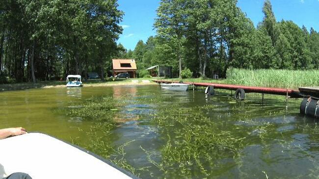 MAZURY drewniana chatka domek letniskowy nad jeziorem