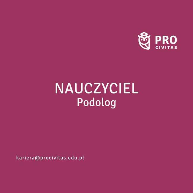 Nauczyciel na kierunku Podolog