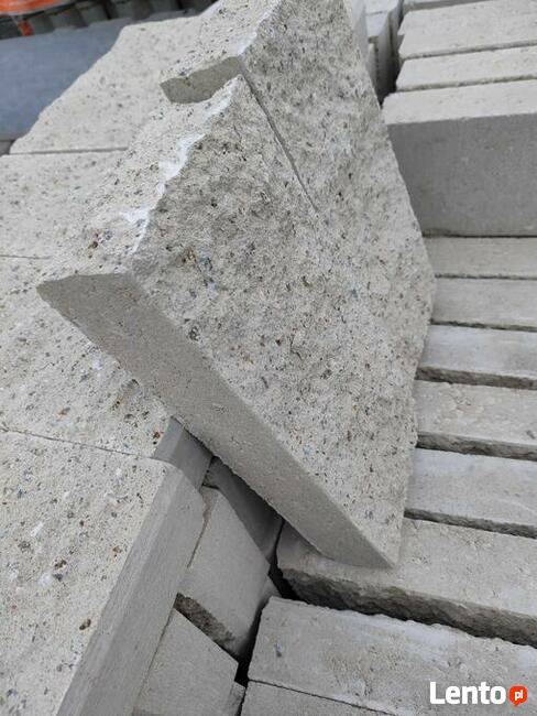 Palisada łupana Piaskowa 34.5*15*6 Kostka brukowa Ogrodzenia