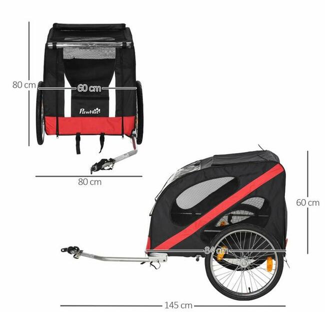 Przyczepka rowerowa dla zwierząt