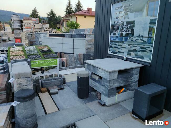 Palisada łupana Piaskowa 34.5*15*6 Kostka brukowa Ogrodzenia