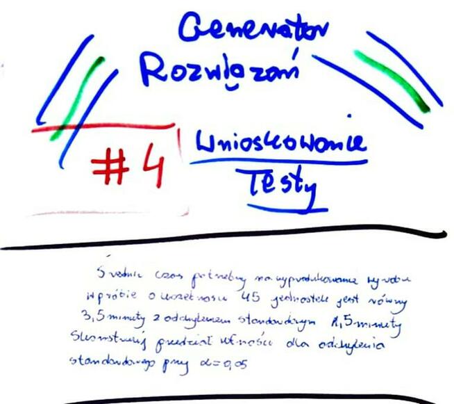 Test na zróżnicowanie dwóch średnich - Zestaw rozwiązań.