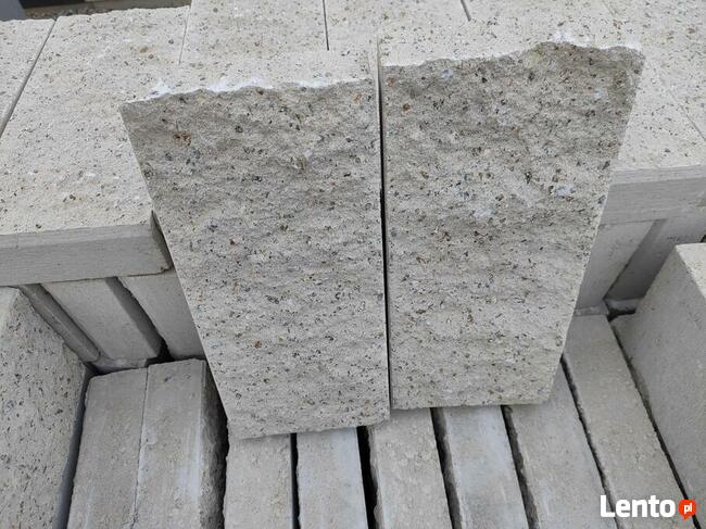 Palisada łupana Piaskowa 34.5*15*6 Kostka brukowa Ogrodzenia