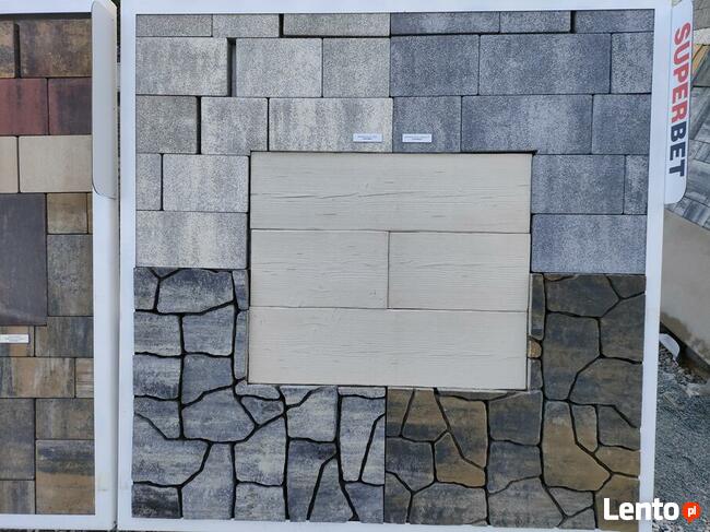 Palisada łupana Piaskowa 34.5*15*6 Kostka brukowa Ogrodzenia