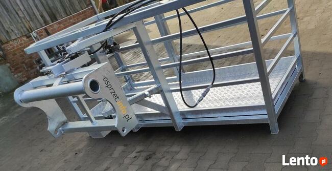 Kosz narzędziowy, OCYNK, podest do ładowarki, kosz prosty