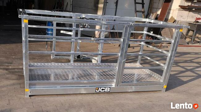 Kosz narzędziowy, OCYNK, podest do ładowarki, kosz prosty