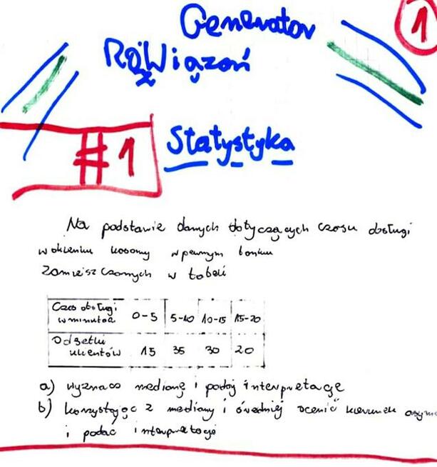 Miary przeciętne, Miary pozycyjne - Zestaw 5 rozwiązań.