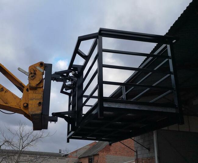 Kosz narzędziowy, OCYNK, podest do ładowarki, kosz prosty