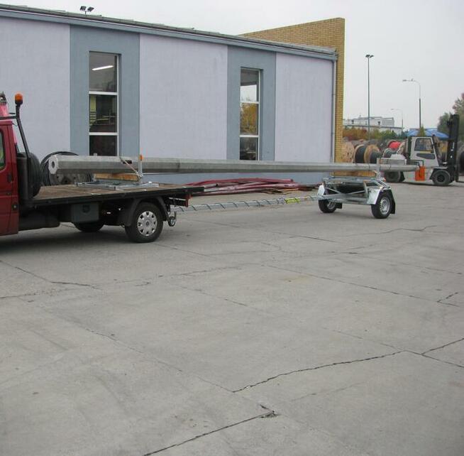 Przyczepa kłonicowa dłużyca Przewóz długich elemntów