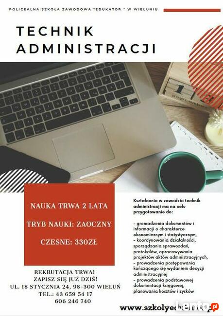 Nauka w Policealnej Szkole Zawodowej Edukator w Wieluniu