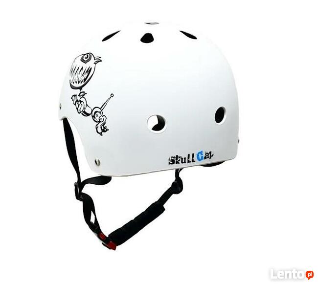Kask dla dziecka na BMX Rolki SkullCap S 53-55cm biały