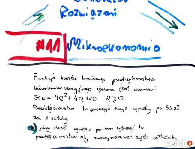 Elastyczność popytu, zysk, ilość równowagi - Rozwiązania.