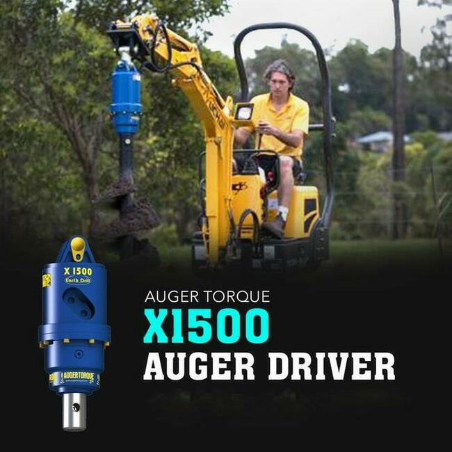 Hydrauliczna wiertnica X1500 Auger Torque do małych koparek