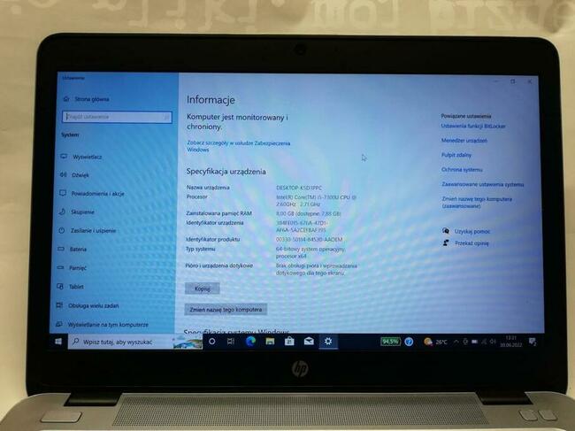 HP ELITEBOOK 840 G6 8th 8gb SSD 256GB 14 FHD IPS