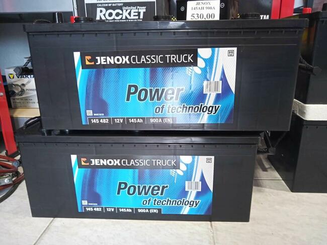 Akumulator ciężarowy 145Ah 900A L+ Jenox Classic