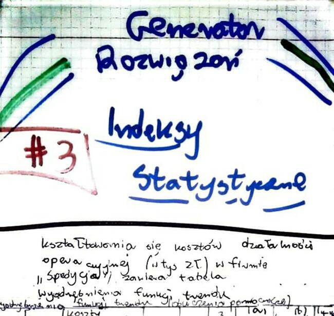 Funkcja trendu liniowa - Zestaw 1 rozwiązań. Studia