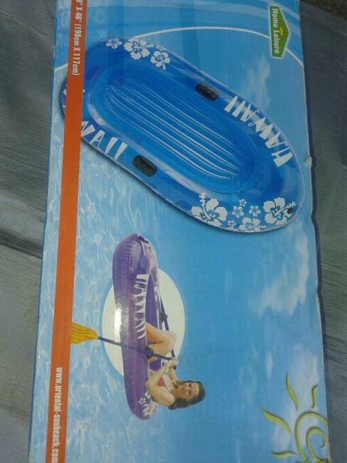 nowy ponton wiosla pompka