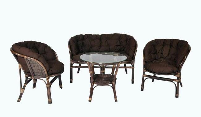 Meble ogrodowe z rattanu naturalnego - figa