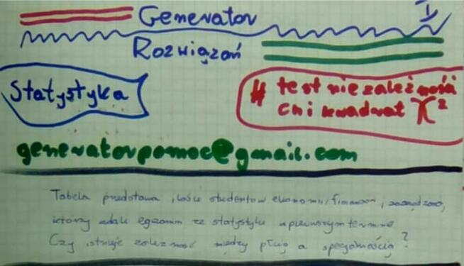 Test niezależności Chi-Kwadrat, przedział ufności - Rozwią