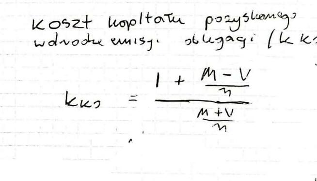 Oblicz koszt kapitału z emisji obligacji - Zestaw rozwiąń.