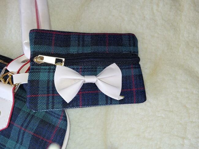 Torebka damska w kratkę