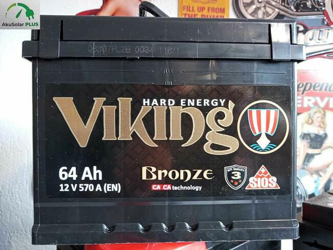 Akumulator Viking 64Ah 570A P+ tel.791x317x644