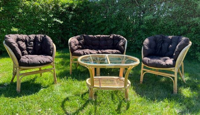 Meble ogrodowe z rattanu naturalnego - figa