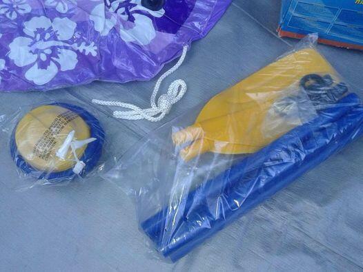 nowy ponton wiosla pompka