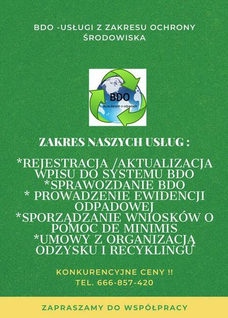BDO - Usługi z Zakresu Ochrony Środowiska