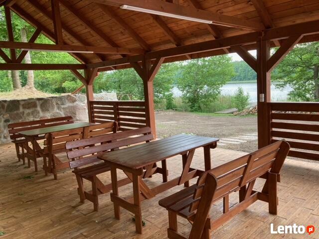 Duży dom na Mazurach dla grup jezioro balia z jacuzzi, plaża