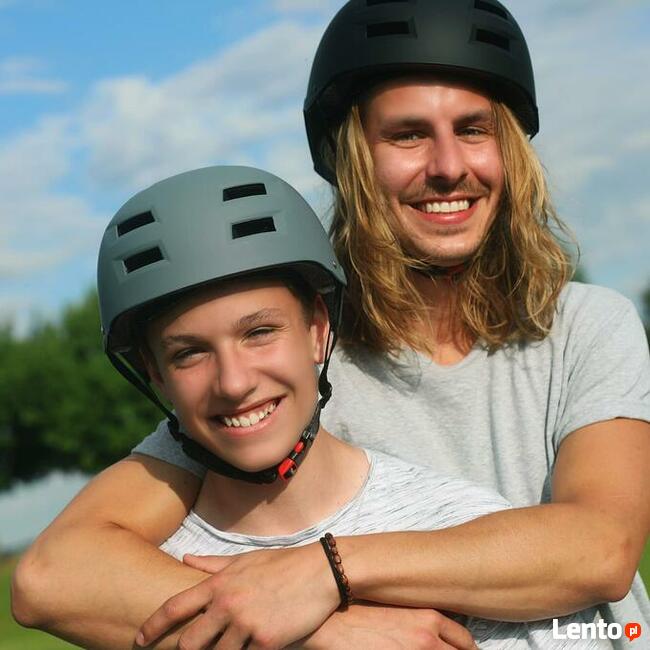 Kask skate BMX Rolki SkullCap M 55-58cm czarny