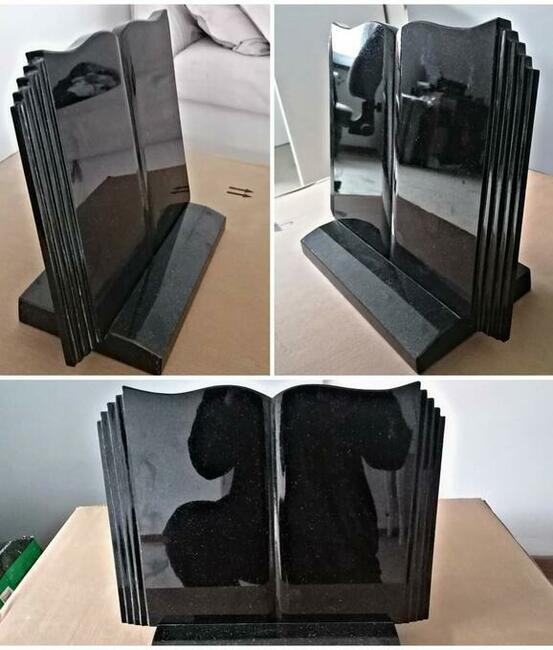 Książka granitowa nagrobek