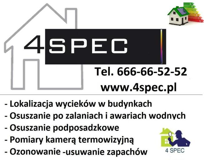 Poszukiwanie wycieków wody w mieszkaniach i domach.