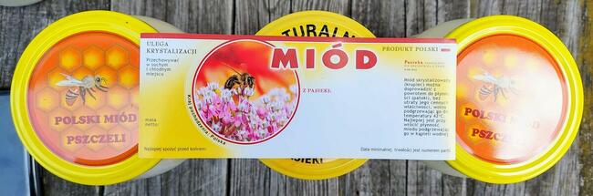 MIÓD WIELOKWIATOWY KRAJOWY 0,9 LITRA PRODUKT POLSKI NADWYŻKI