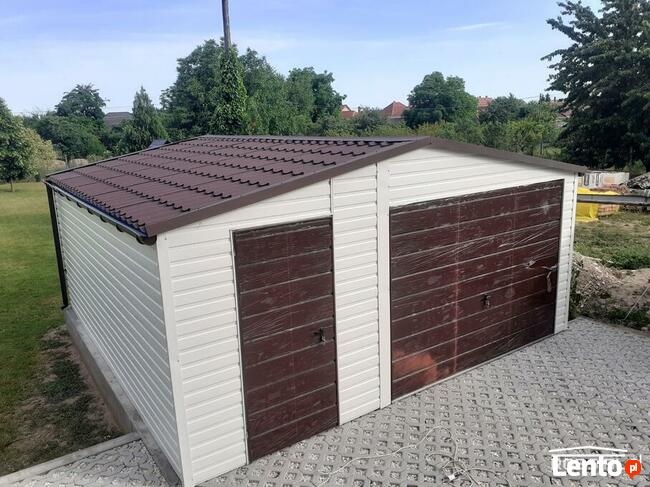 Garaż blaszany 5,3x5,5m PREMIUM!