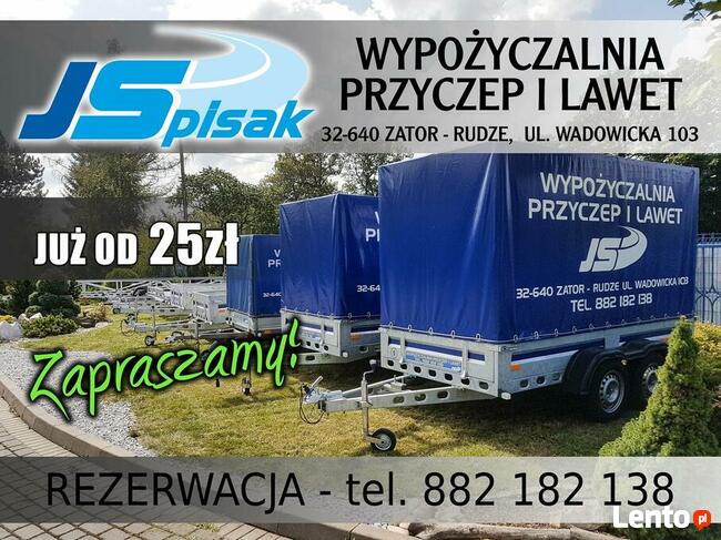 WYPOŻYCZALNIA PRZYCZEP I LAWET. NAJTANIEJ W OKOLICY !!!