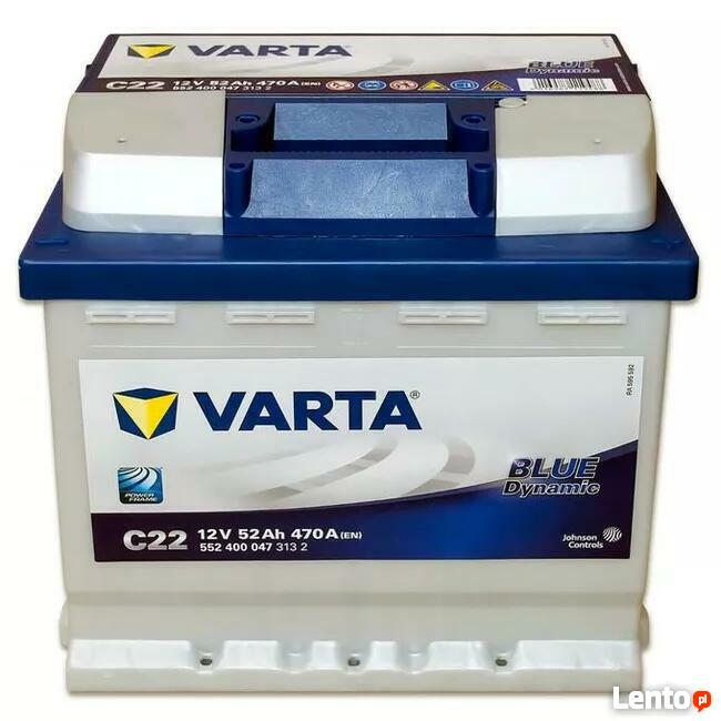 Akumulator 52Ah 470A EN VARTA Blue Dynamic C22