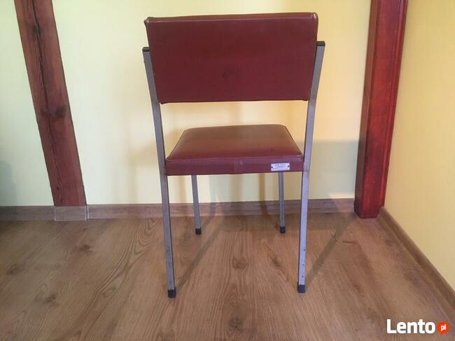 PRL krzesło metalowe vintage
