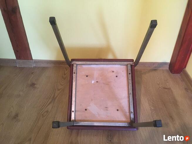 PRL krzesło metalowe vintage