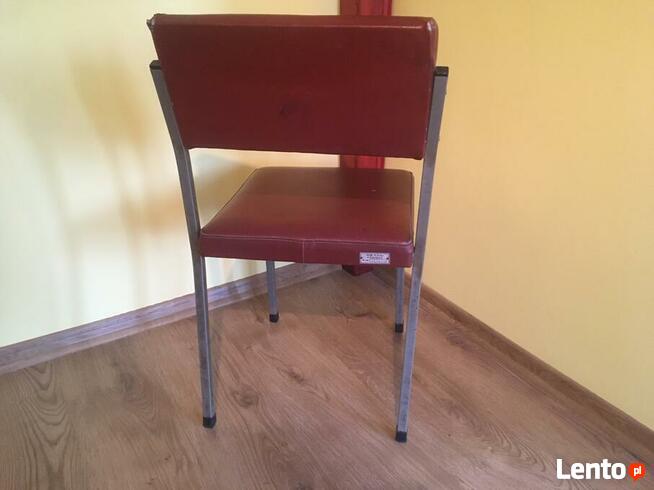 PRL krzesło metalowe vintage
