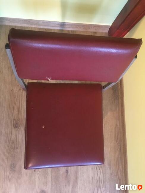 PRL krzesło metalowe vintage