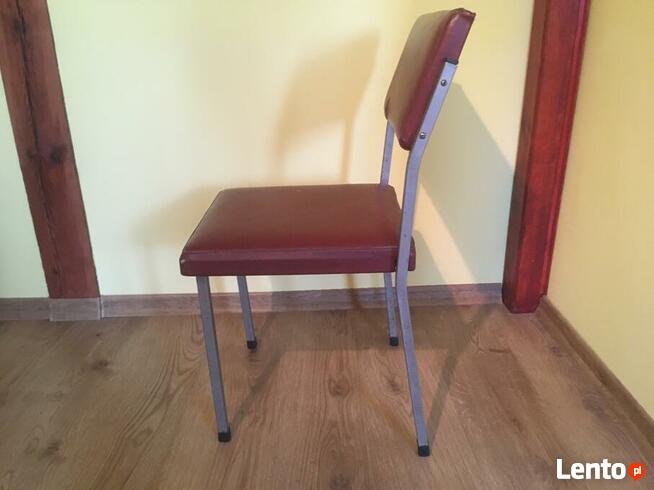 PRL krzesło metalowe vintage