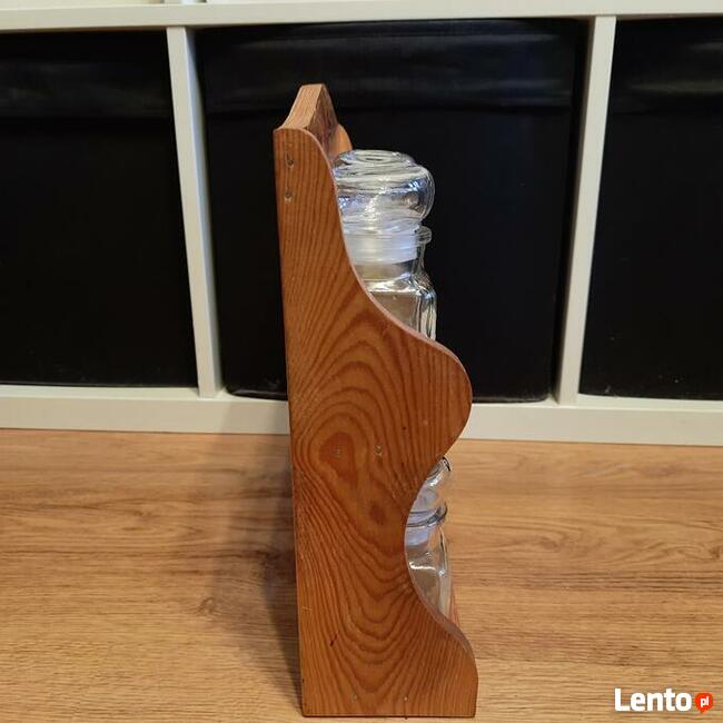 Stojak na przyprawy z 10 słoiczkami - stan IDEALNY