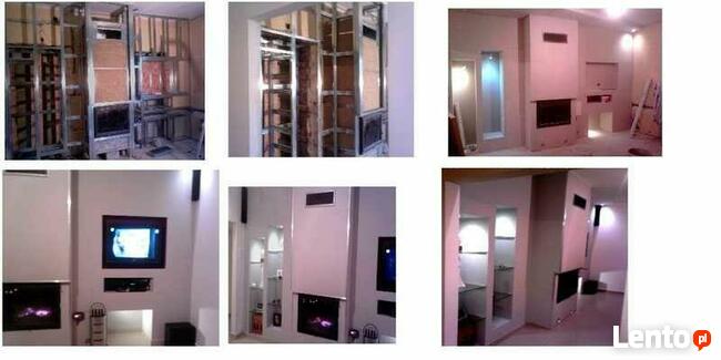 Łazienki , Kominki ,Prace wykończeniowe , gładzie ,malowanie