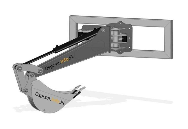 Ramię kopiące skrętne 1200 cm z łyżką 25cm do ładowarki