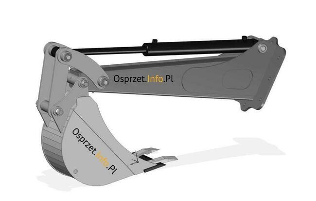 Ramię kopiące skrętne 1200 cm z łyżką 25cm do ładowarki